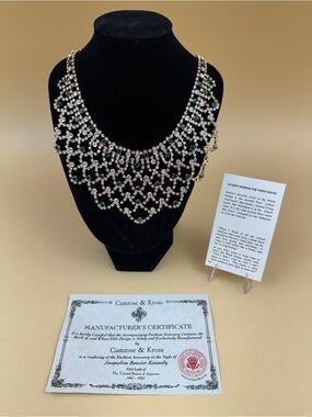 Jacqueline Kennedy Collection by Camrose & Kross: Emerald Drop Necklace